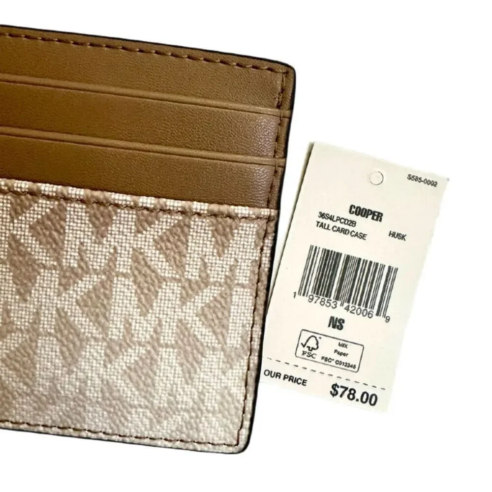 NWT Michael Kors ombre logo card case